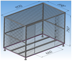 Клетка для свиней (мини-пиг)